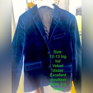 Velvet Blazer Big Kid